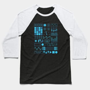 Electronic Musician Synth, Sampler and Drum Machine Controls Baseball T-Shirt